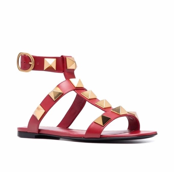 Red Valentino Rock Stud Sandals size Eu 37 worn on 3 times.. - Picture 10 of 10